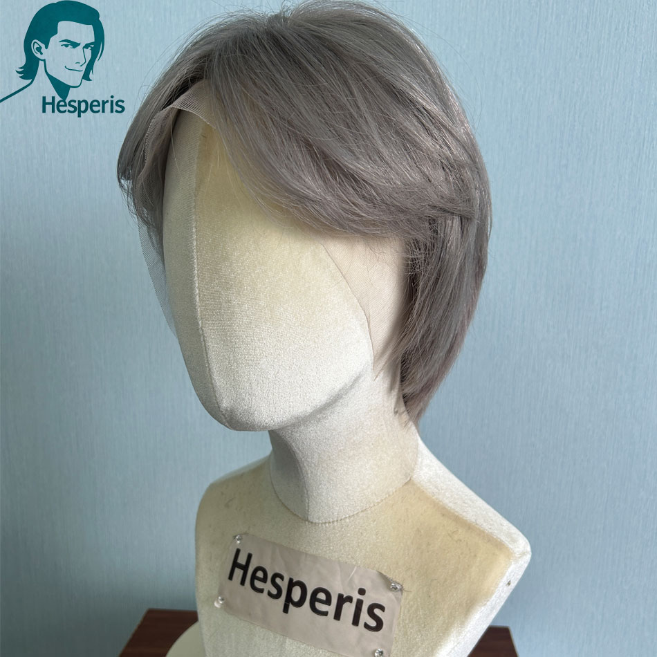 Hesperis Brazilian Remy Grey C - Pre Parted 13X4 Lace Front Bob Wig recension och pris