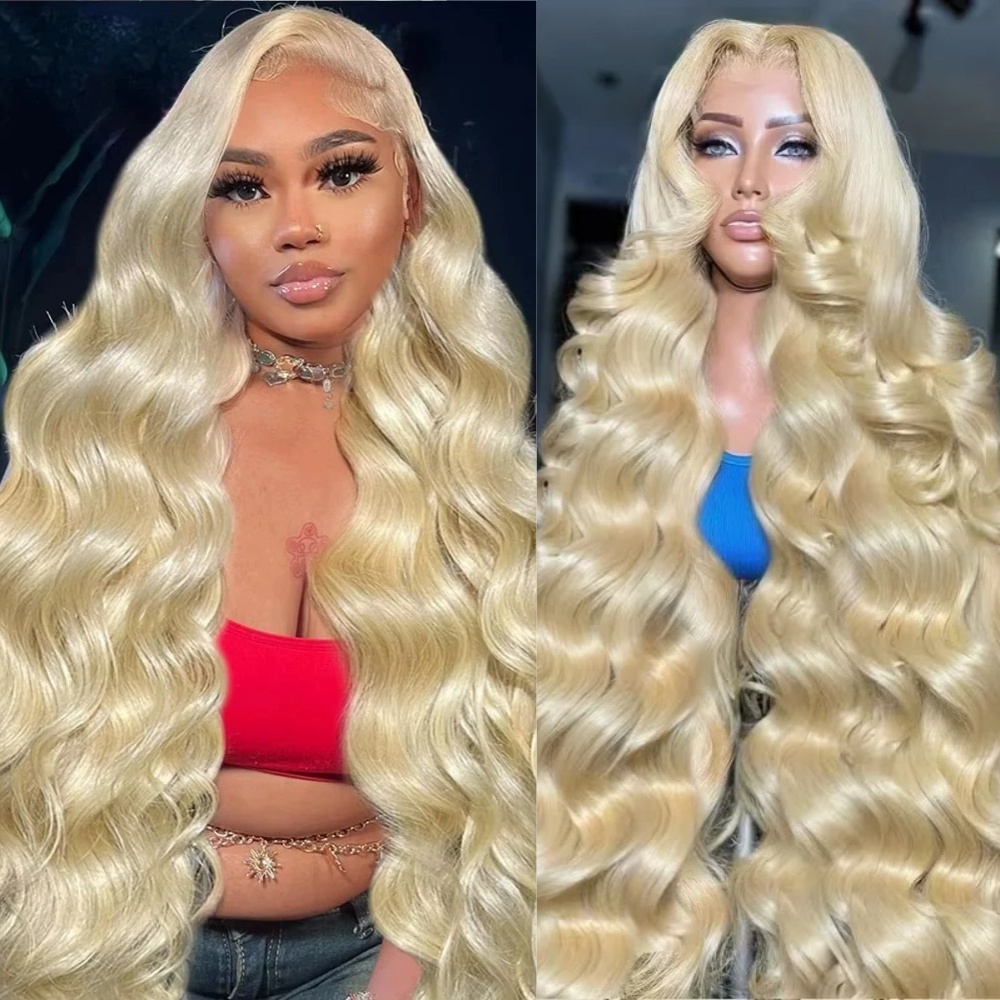 26 30 Inch 613 Blonde Wigs Bod - 613 Blonde Body Wave Lace Front Wig recension och pris