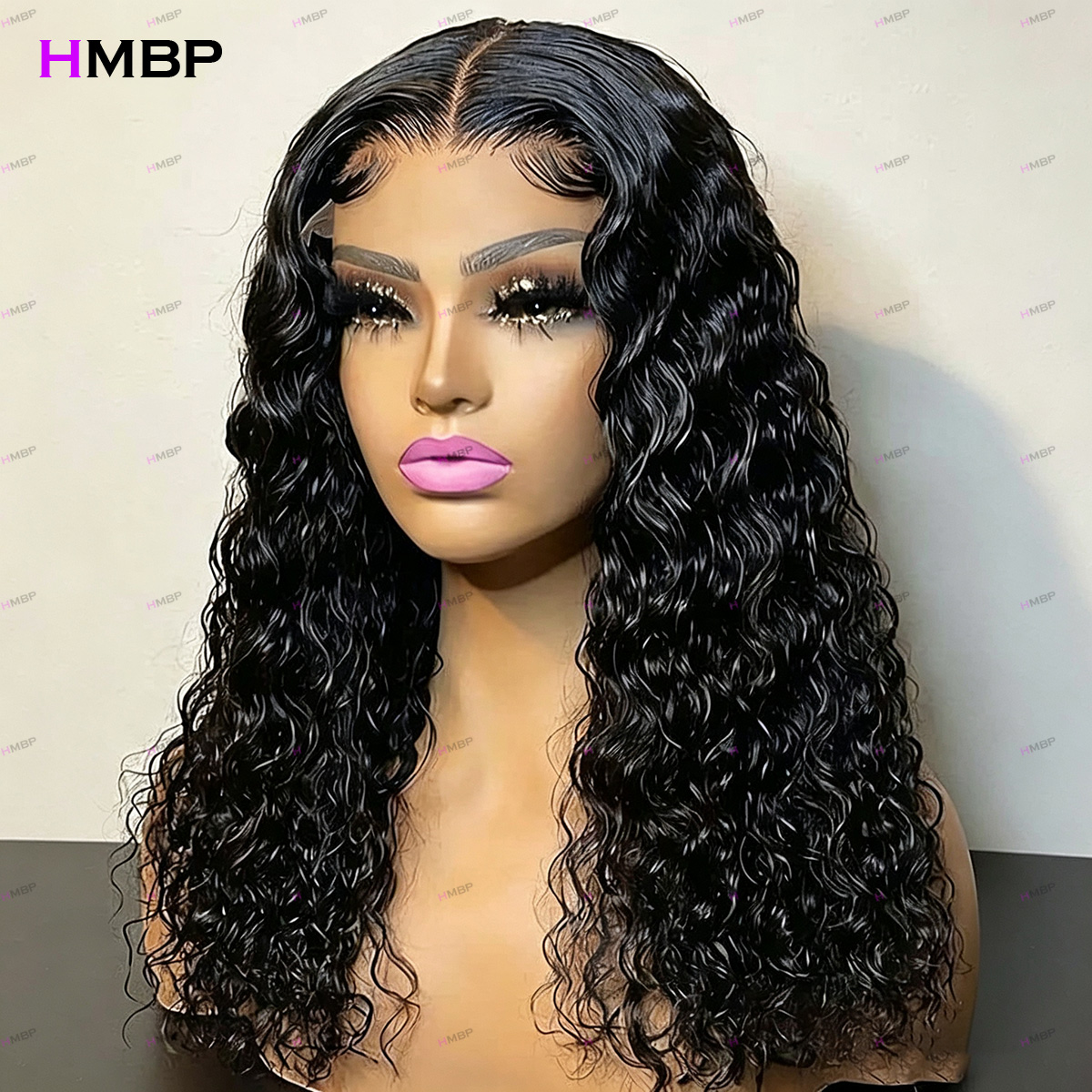 #1B M-shaped Hairline Water Wa - Hd Lace Frontal Wig Human Hair Pre Plucked recension och pris