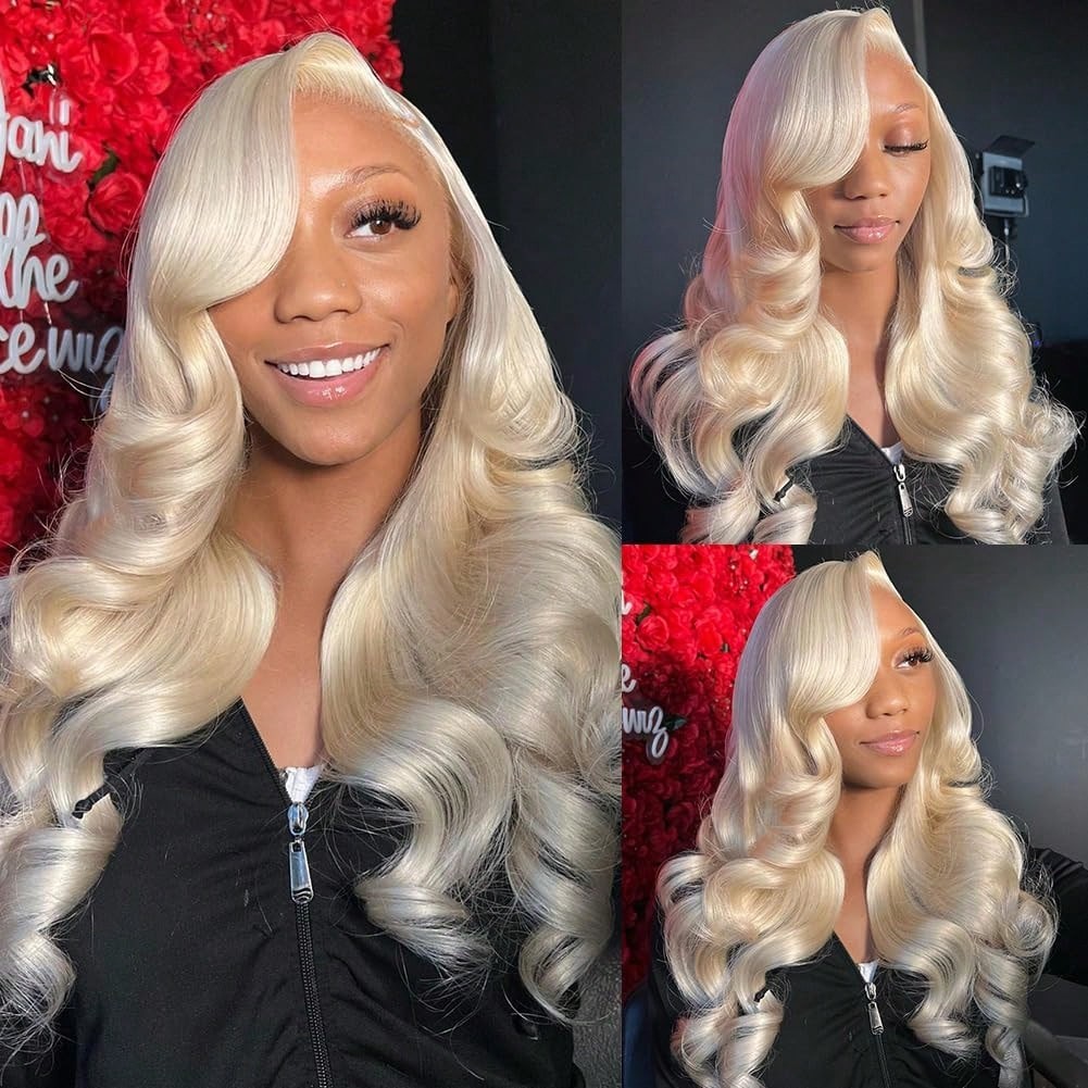 613 13x6 Lace Front Wig Human  - 613 Blonde Body Wave Lace Front Wig recension och pris