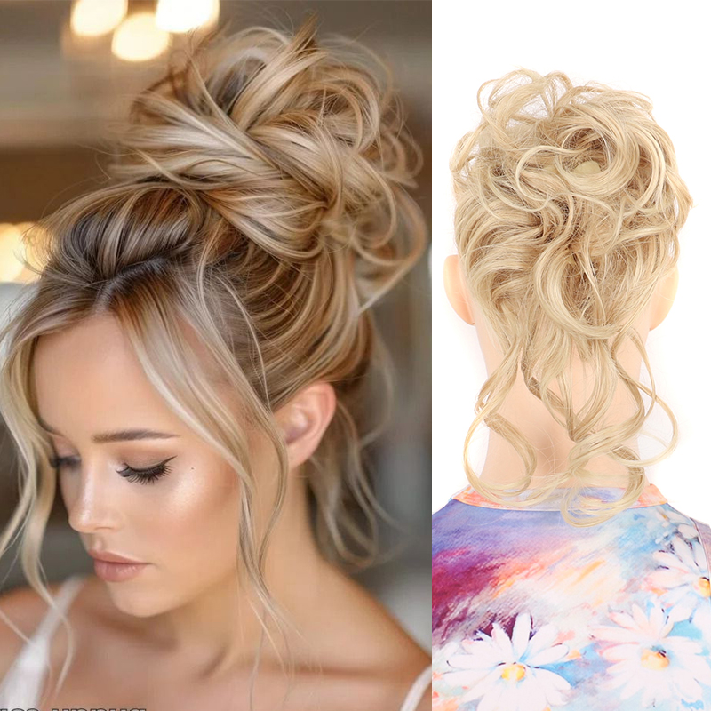 Messy Hair Bun Hair pieces for - Claw Clip Messy Bun Hair Piece recension och pris
