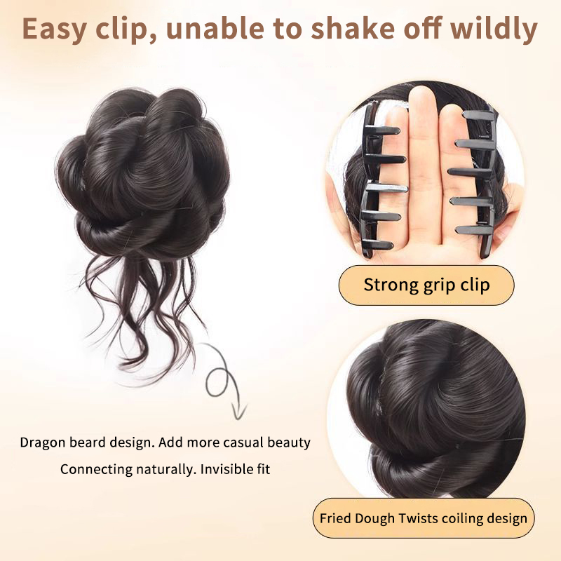 NEW New Synthetic Hair Bun Chi - Claw Clip Messy Bun Hair Piece recension och pris