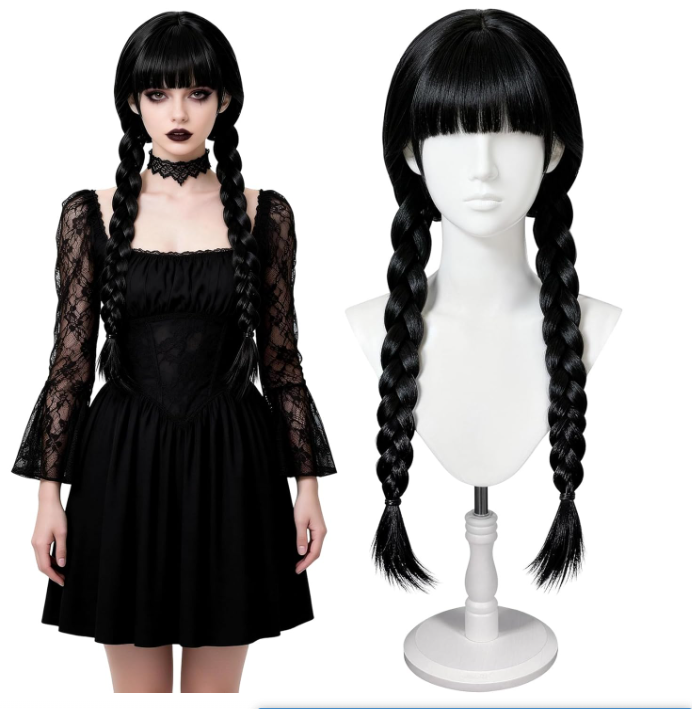Long Gothic Cosplay Wigs Women - Synthetic Braided Wigs For Black Women recension och pris