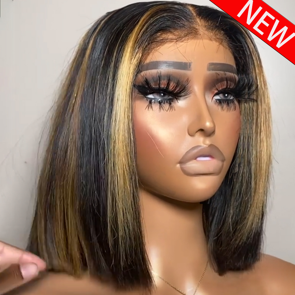 100% Human Hair Wig Highlight  - Glueless Wear And Go Human Hair Wig recension och pris