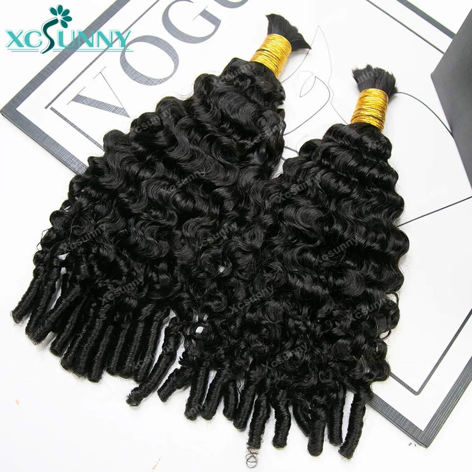Water Curly Boho Braids Human  - Water Wave Bulk Human Hair For Braiding recension och pris