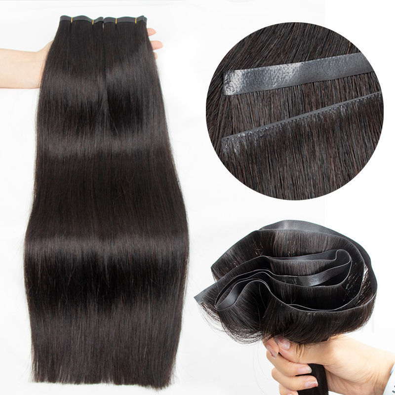 Invisible Long Tape PU Weft Hu - Invisible Tape In Extensions Real Hair recension och pris