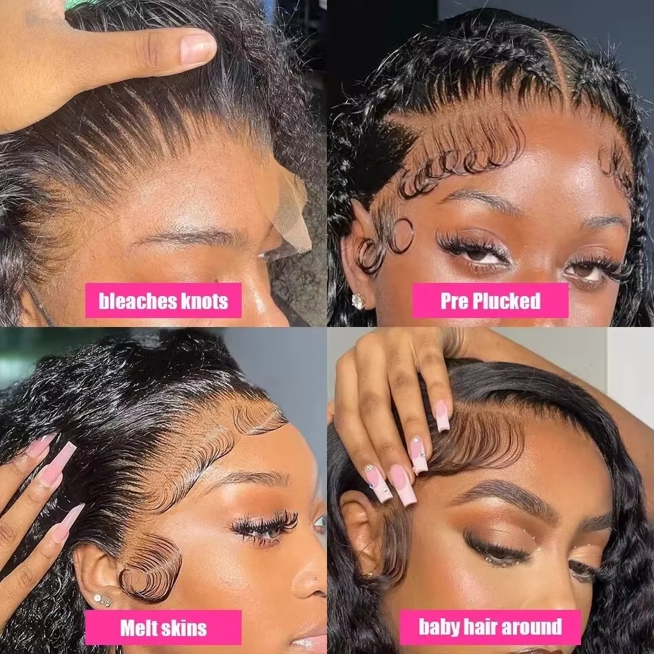 13X4 13X6 Deep Wave Hd Transpa - Hd Lace Frontal Wig Human Hair Pre Plucked recension och pris