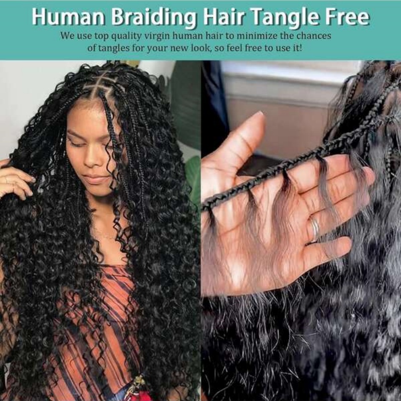 2 Bundles Water Wave Bulk Huma - Water Wave Bulk Human Hair For Braiding recension och pris
