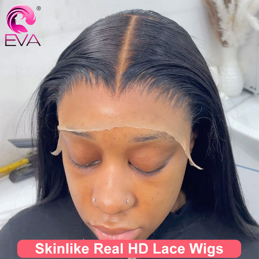 Eva Hair Deep Part HD Lace Fro - Hd Lace Frontal Wig Human Hair Pre Plucked recension och pris
