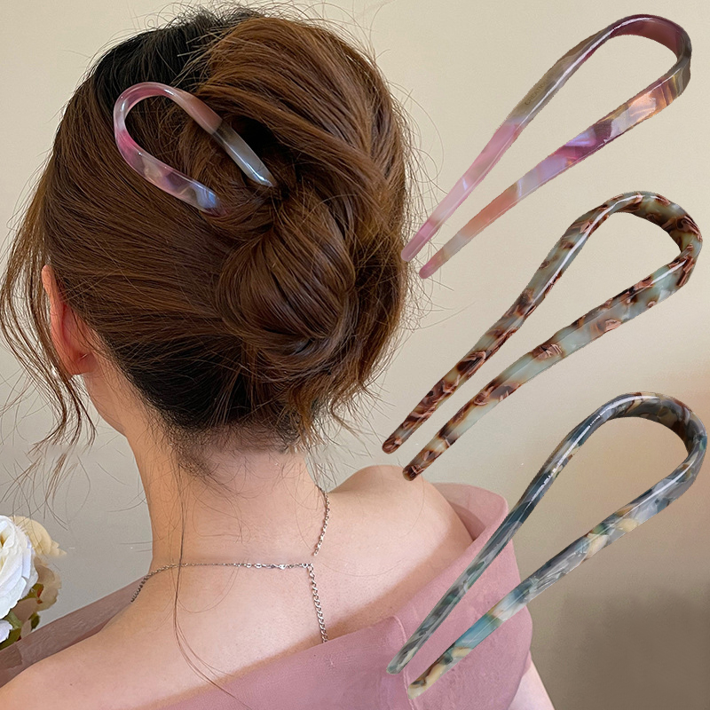 U-Shaped Hair Sticks Acetate A - Hair Bundles recension och pris