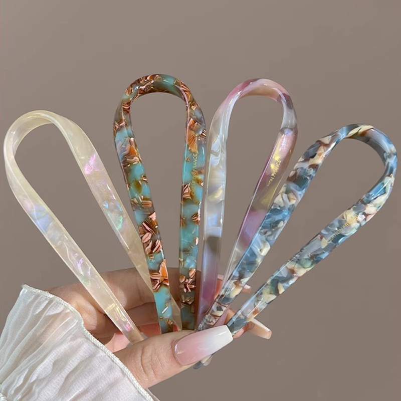 U-Shaped Hair Sticks Acetate A - Hair Bundles recension och pris