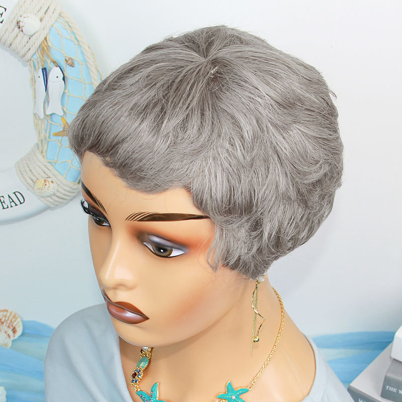 Short Straight Human Hair Wigs - Short Pixie Cut Wig Human Hair Cheap recension och pris
