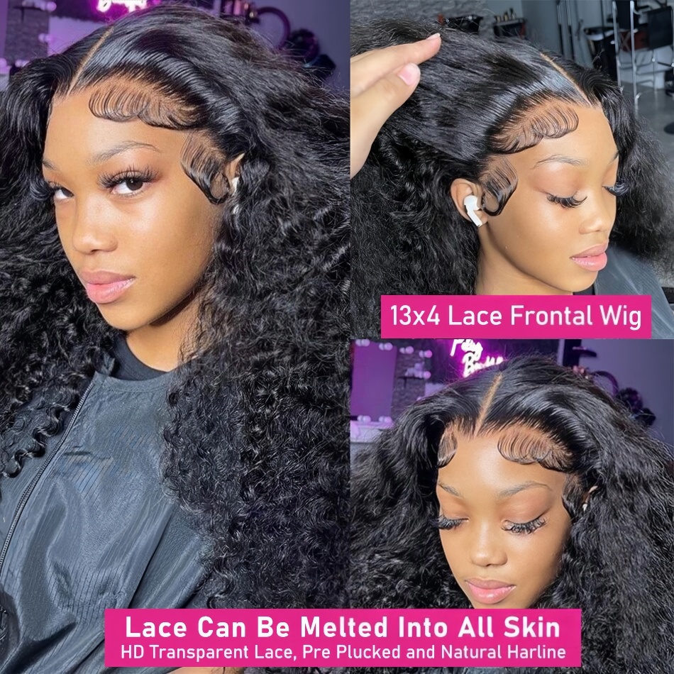 200 Density Water Wave Lace Fr - Human Hair Wigs recension och pris